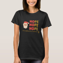 小児癌クリスマスホープ女性Tシャツ