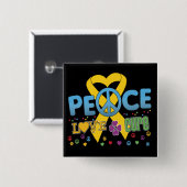 小児癌グルーヴ平和ラブキュア 缶バッジ (正面&裏面)