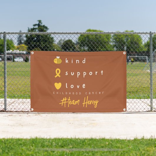 小児癌パーソナライズされたバナー屋外標識 横断幕 (インサイチュ)