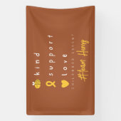 小児癌パーソナライズされた名バナー標識 横断幕 (縦)