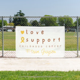 小児癌名前をカスタムする屋外バナー 横断幕