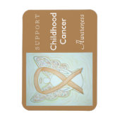 小児癌認識度エンジェルカスタムマグネット マグネット (縦)