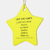 小児癌認識度サンタリスト少年 セラミックオーナメント (左)