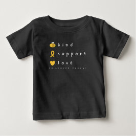 小児癌認識度ベビーかわいいTシャツ ベビーTシャツ