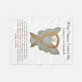 小児癌認識度リボンエンジェルブランケット フリースブランケット (正面(横))