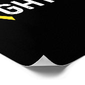 小児癌認識度リボン戦闘機 ポスター (角)