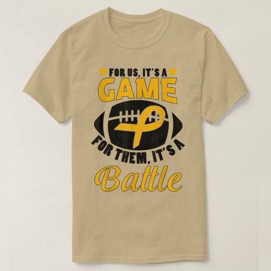 小児癌認識度彼らのための戦いだ Tシャツ (デザイン正面)