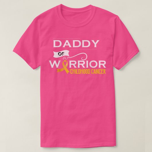 小児癌認識度戦士のパパ301 Tシャツ (デザイン正面)