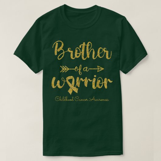 小児癌認識度戦士の弟24 Tシャツ (デザイン正面)