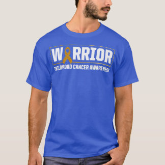小児癌認識度戦士金ゴールドリ Tシャツ