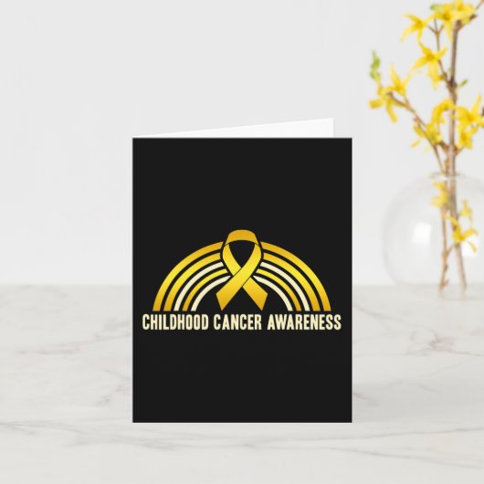 小児癌認識度虹 カード (黄色い花)