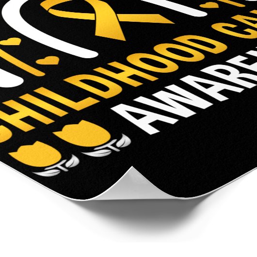 小児癌認識度虹 ポスター (角)