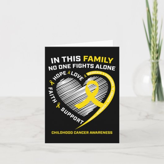 小児癌認識度製品ギフトボーイズGir カード (正面)