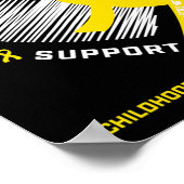 小児癌認識度製品ギフトボーイズGir ポスター (角)