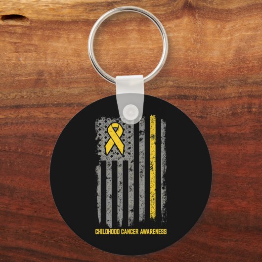 小児癌認識度 キーホルダー (正面)