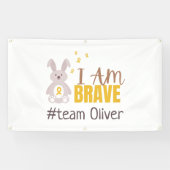 小児癌。カスタム名バナー屋外サイン 横断幕 (横)