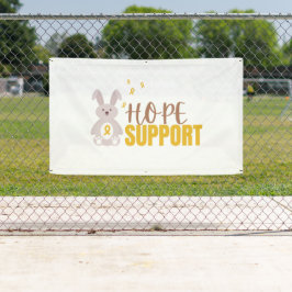 小児癌。希望のサポートバナー屋外サイン 横断幕