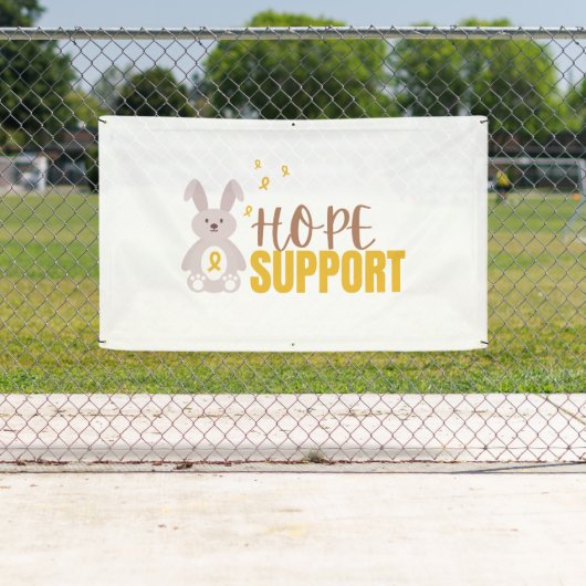 小児癌。希望のサポートバナー屋外サイン 横断幕 (インサイチュ)