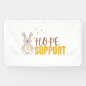 小児癌。希望のサポートバナー屋外サイン 横断幕 (横)