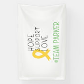 小児癌。希望#team名前カスタムバナー 横断幕 (縦)