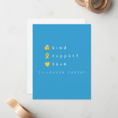 小児癌.be kind.support.フラットノートカード ノートカード (正面/裏面インサイチュ)