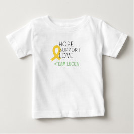 小児癌.hope#チーム名カスタムベビーTシャツ ベビーTシャツ