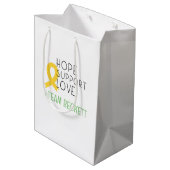 小児癌.hope #team名前カスタム抱き枕 ミディアムペーパーバッグ (裏面アングル)