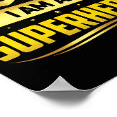 小児癌Iはスーパーヒーローリボン ポスター (角)