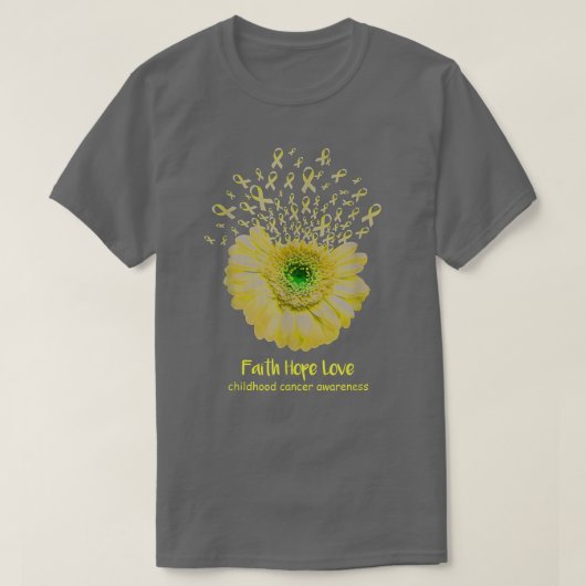 小児癌Tシャツ、小児癌TシャツF Tシャツ (デザイン正面)