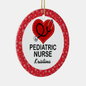 小児科のナースのカスタムなギフトのオーナメント セラミックオーナメント (右)