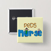 小児科のナースのギフト 缶バッジ (正面&裏面)