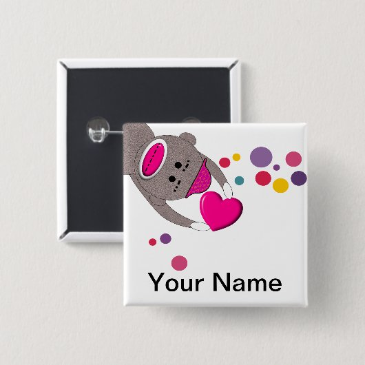 小児科のナースの名前入りの記章はカスタマイズ可能なIIをピンで止めます 缶バッジ (正面&裏面)