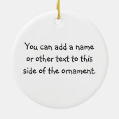 小児科のナースのTシャツおよびギフト セラミックオーナメント (裏面)