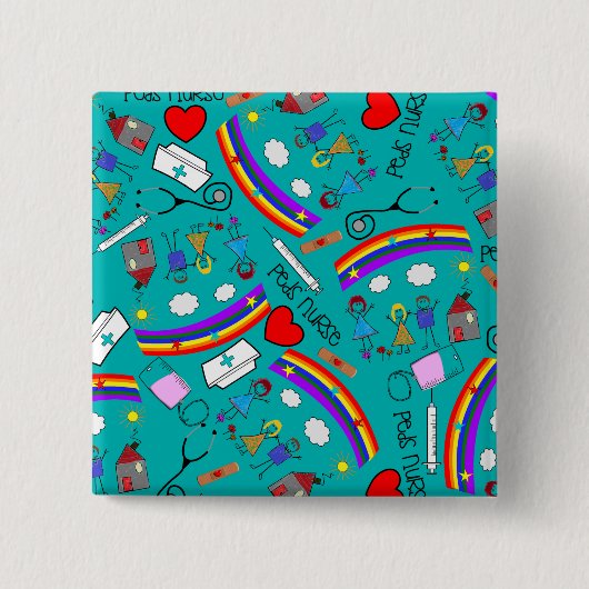 小児科のナースボタン 缶バッジ (正面)