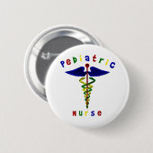 小児科のナース 缶バッジ (正面&裏面)