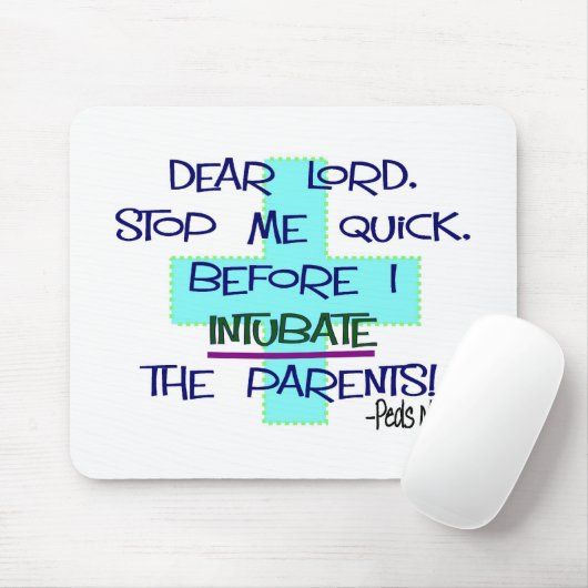 小児科のナースPICUのおもしろいなナースのギフト マウスパッド (マウス)