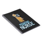 小児科のナースRNの小児科のキリンのギフト ノートブック (右側)