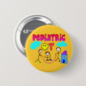 小児科の作業療法士のギフト 缶バッジ (正面&裏面)