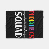 小児科の分隊の登録ナース フリースブランケット (正面(横))