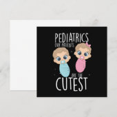 小児科の患者 子ども ドクター 医学 プレゼント 招待状 (正面/裏面)