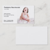 小児科のNutricionistの名刺 名刺 (正面/裏面)