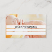 小児科アポイントメント名刺ブルー 予約カード (裏面)