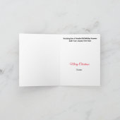 小児科クリスマスカード ツリー&テディベア付き カード (内部)