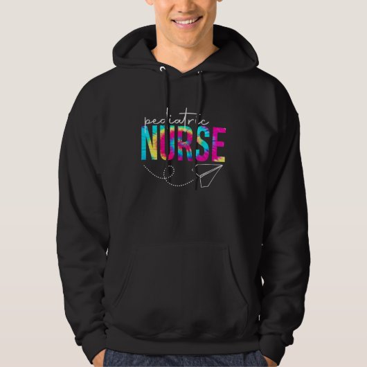 小児科ナースライフ看護学校ナーススクワッドTシャツ パーカ (正面)