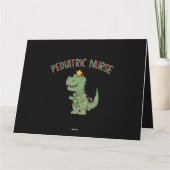 小児科ナース恐竜クリスマス小児保育園 カード (裏面)