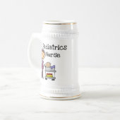 小児科ナースTシャツとギフト ビールジョッキ (正面左)
