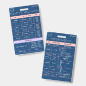 小児科バッジクイックリファレンス バッジ (正面&裏面)