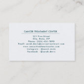 小児科フレンドリー士名刺 名刺 (裏面)