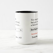小児科医のためのカスタムなギフト マグカップ (中央)