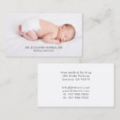 小児科医のビジネスカード 名刺 (正面/裏面)